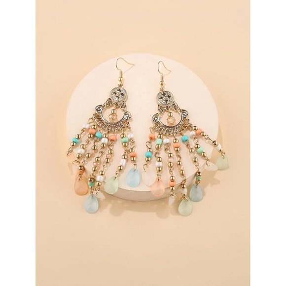 Crystal and Pearl Earrings - Picture 1 of 3